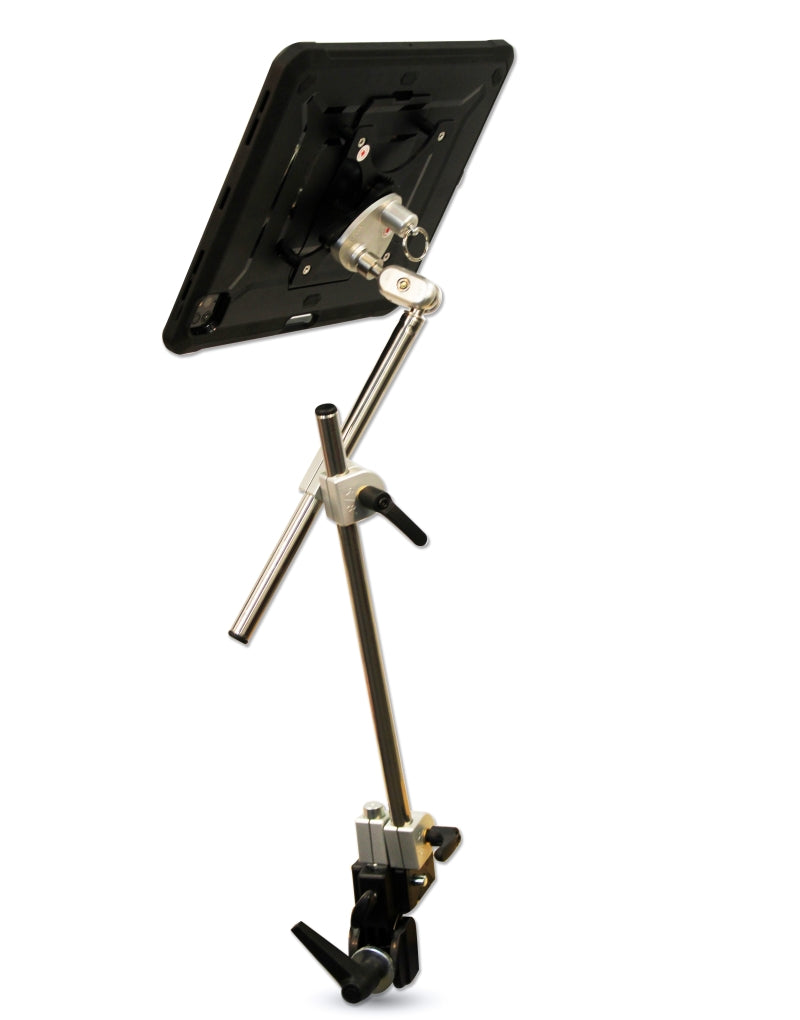Daessy Lite Mount for iPad Pro 12.9 (4th, 5th, 6th Generation) - Adjustable Stand Holder for Desk, Bed, Car & Travel Use