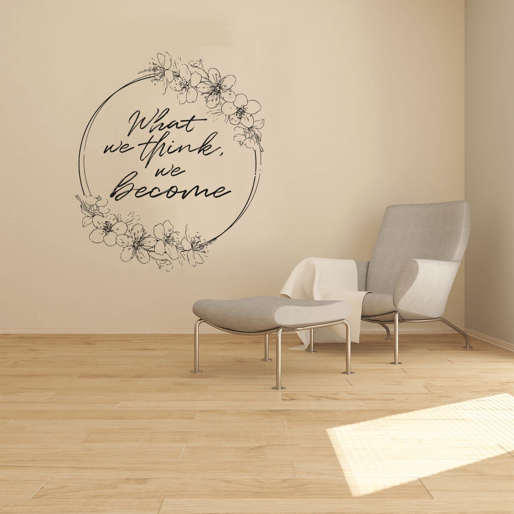 Japanese Cherry Blossom Sakura Wall Stickers - 20x20 Inch Vinyl Decals for Kids Room, Bedroom, Nursery & Home Decor - Beautiful Floral Wall Art for Girls & Boys - Perfect for Spring Themed Rooms & Asian Inspired Interior Design
