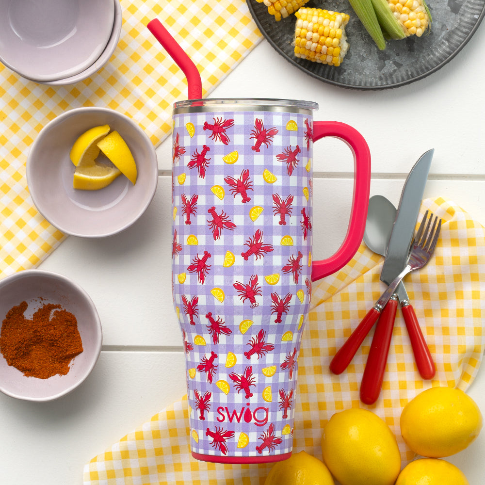 40oz Let the Good Times Boil Mega Mug - Large Insulated Tumbler for Coffee, Tea & Cold Drinks - Perfect for Home, Office & Outdoor Adventures