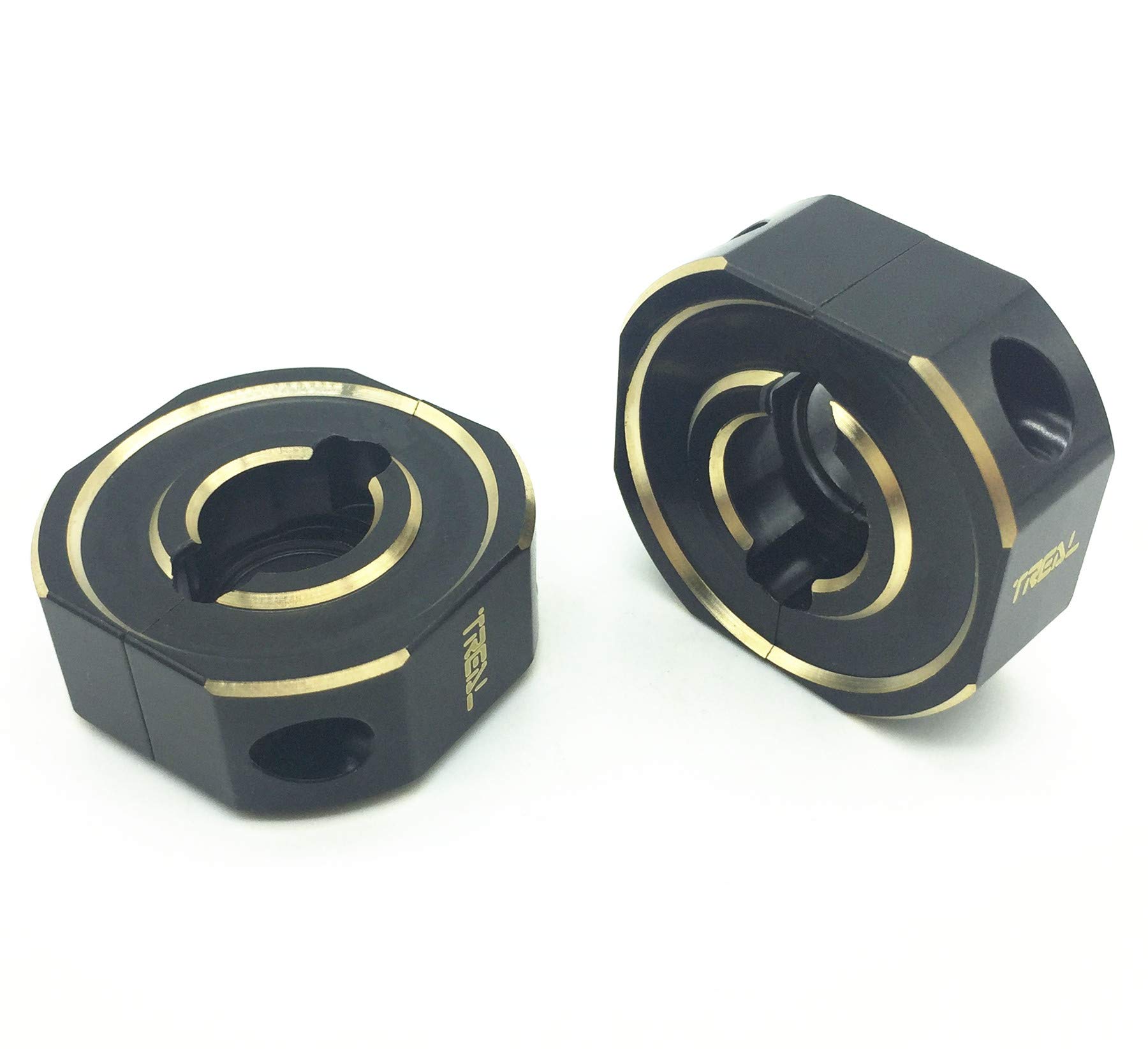 Treal Brass Heavy Duty Counterweight Rear Axle Balance Weights (2-Pack) for Element Enduro RC Crawler - Black - Improve Stability & Performance for Off-Road RC Adventures
