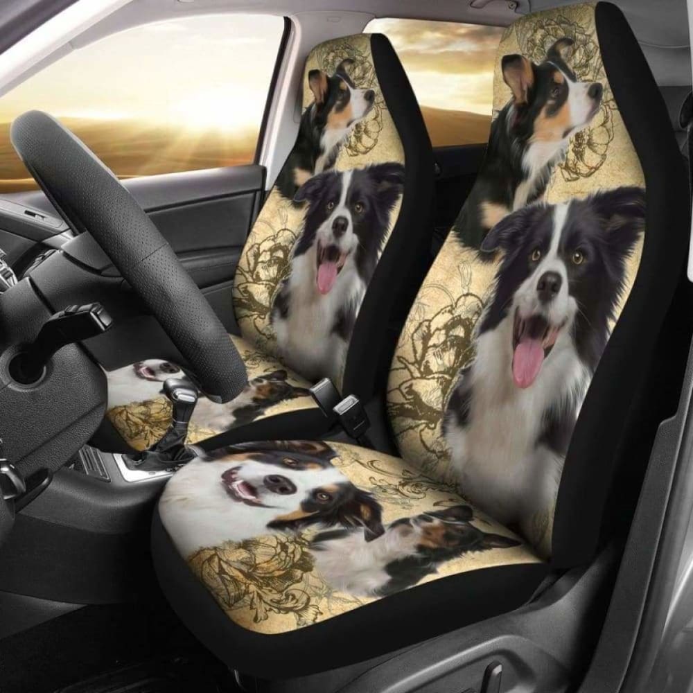 Premium Border Collie Dog Car Seat Covers - Waterproof & Non-Slip Pet Seat Protector for Trucks, SUVs & Sedans - Perfect for Travel, Outdoor Adventures & Daily Commutes