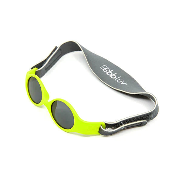 Solar Mini 2 Step Baby Sunglasses + Wrap Neoprene Baby Wetsuit (0-6 Months) + Neoprene Water Shoes (1-2 Years) - Grey & Neon - Perfect for Beach, Pool & Outdoor Water Activities