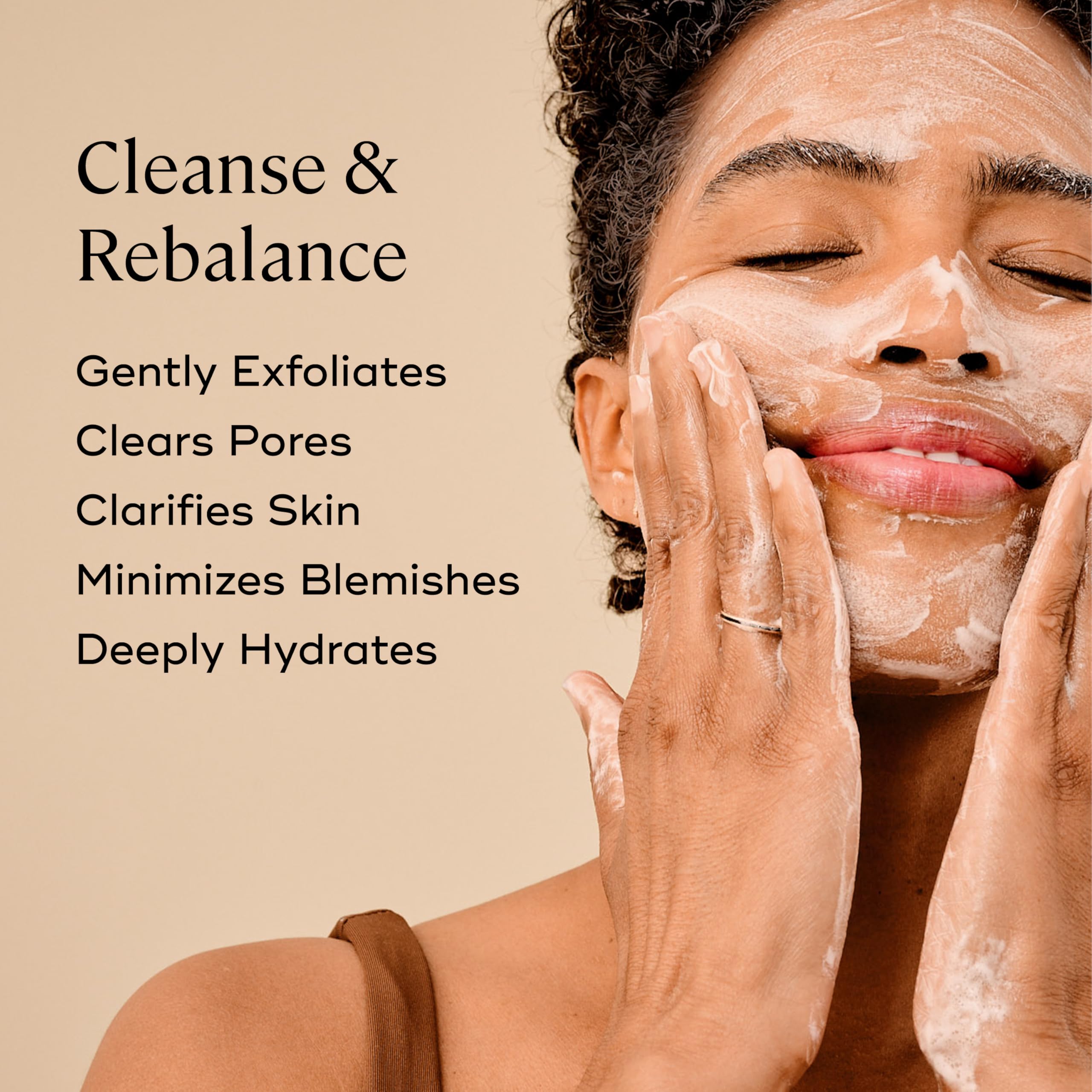 EVER Rebalance Foaming Cleanser for Oily Skin - Deep Pore Cleanse & Blemish Control | Daily Facial Care