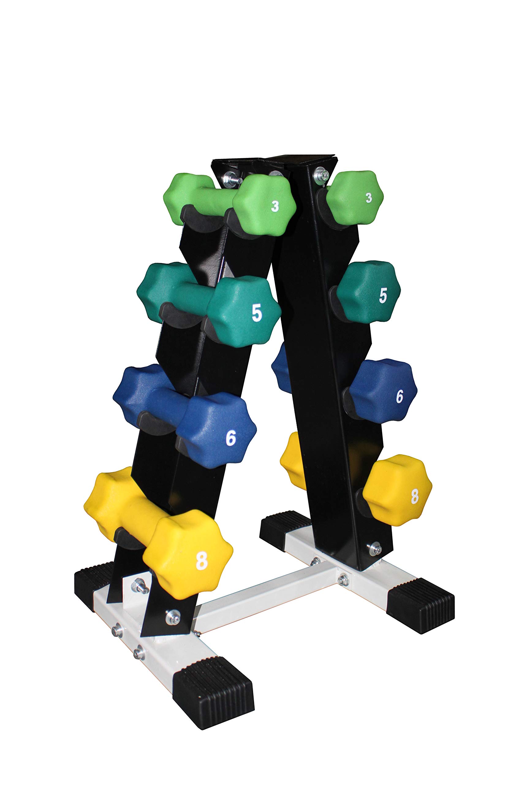 Ader Heavy Duty Dumbbell Rack - Wall Mounted or Free Standing Dumbbell Organizer for Home Gym, Garage, and Fitness Studio - Perfect for Weight Storage & Space Saving Workout Equipment Organization