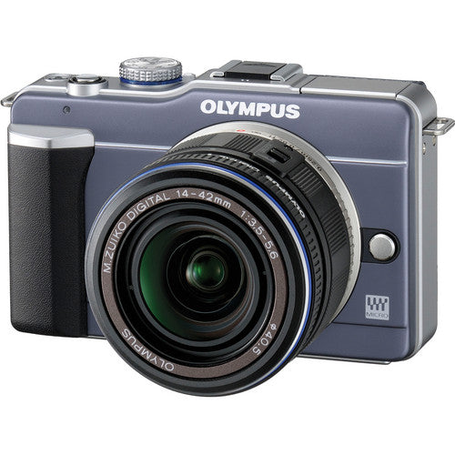 Olympus PEN E-PL1 Digital Camera with 14-42mm Lens - Blue | Compact Mirrorless Camera for Travel, Vlogging & Everyday Photography
