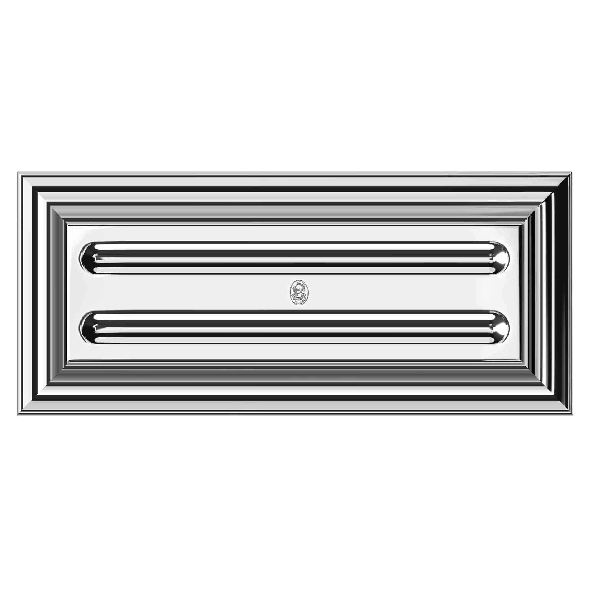 Horizontal Pen Holder M655CT - Chrome Finish Desk Organizer for Office, Home & School Use