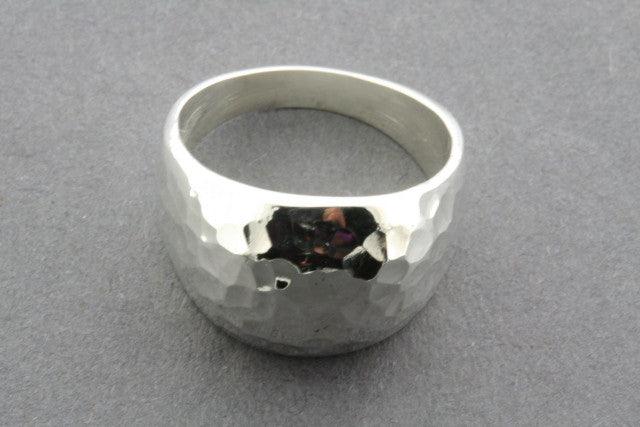 Vintage Battered Signet Ring - Sterling Silver Men's Jewelry for Everyday Wear & Gifting