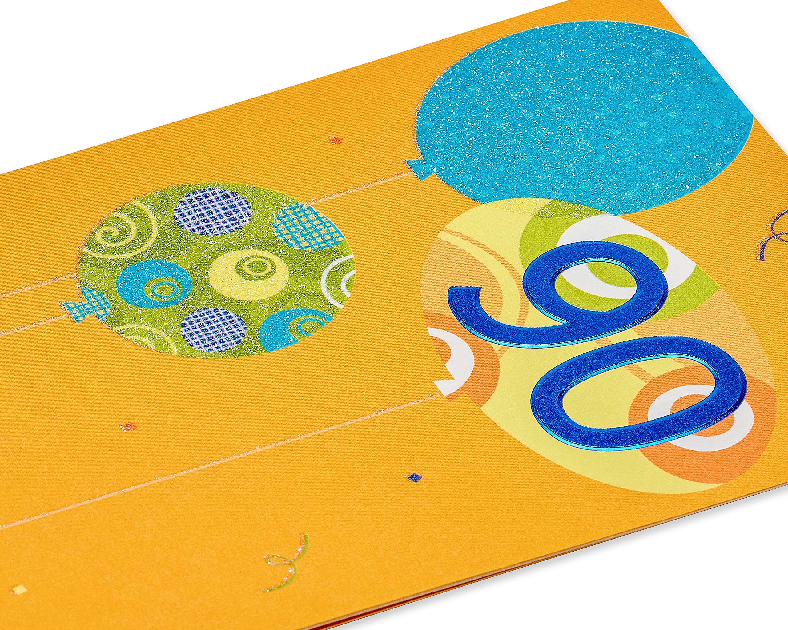 American Greetings 90th Birthday Card with Balloons - Perfect for Milestone Celebrations, Retirement Parties & Grandparent Birthdays