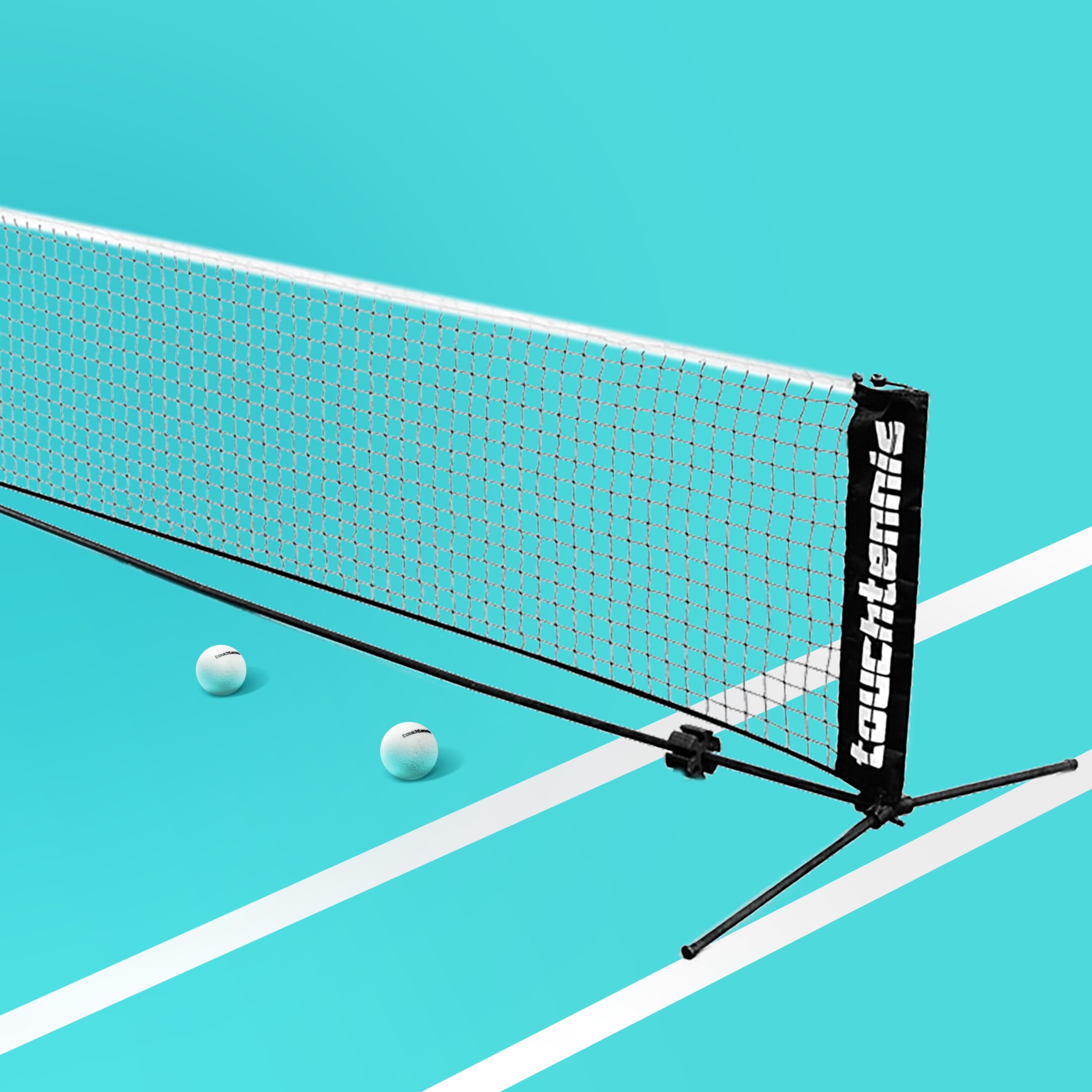 Portable 20ft (6m) Tennis Net for Driveway & Backyard - Perfect for Touch Tennis, Practice & Outdoor Games | Durable & Easy Setup for Home, Park & Court Use