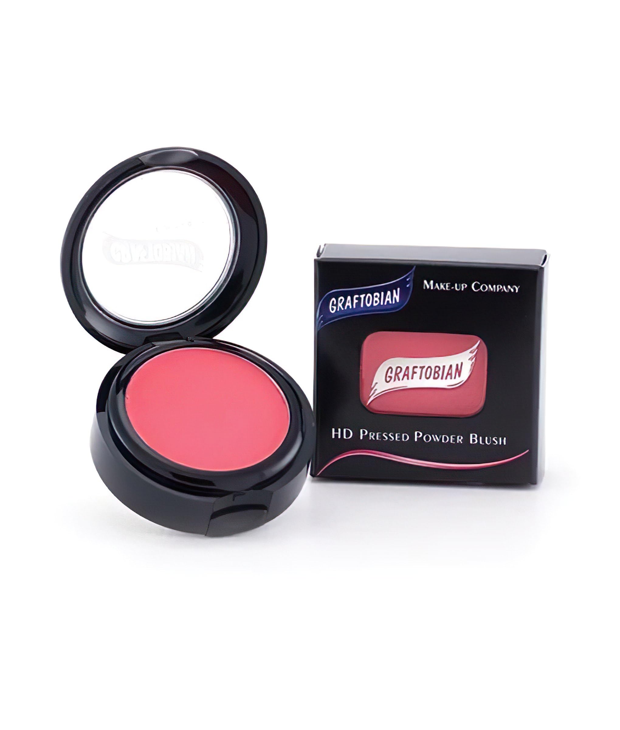 Graftobian Pressed Powder Blush Compact - Velvet Peach, Long-Lasting Matte Finish, Buildable Color for Flawless Cheeks | Perfect for Everyday Wear & Special Occasions