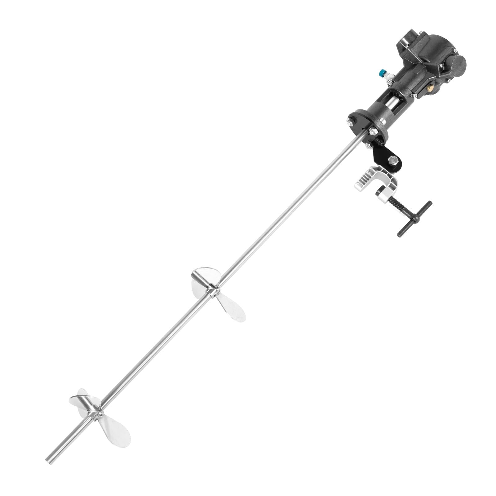 1/2HP Pneumatic Paint Mixer - 50 Gallon Stainless Steel Industrial Paint Blender - Automatic Air Agitator for Coating, Ink & Paint Mixing - Perfect for Automotive, Construction & Manufacturing Workshops