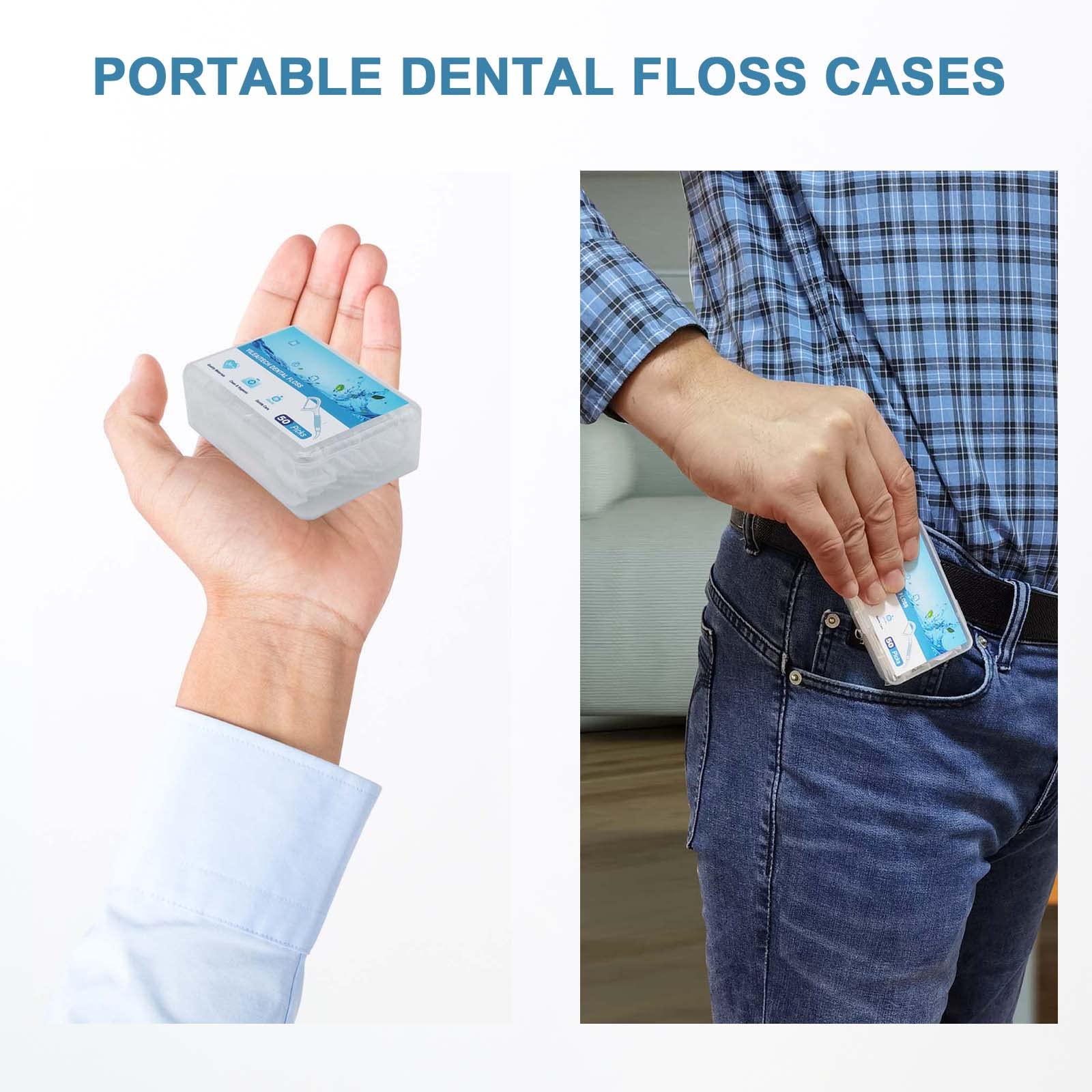 600 Count Unflavored Dental Floss Picks for Teeth Cleaning - 12 Pack Travel Size Portable Toothpicks | Perfect for Home, Office & On-The-Go Oral Care
