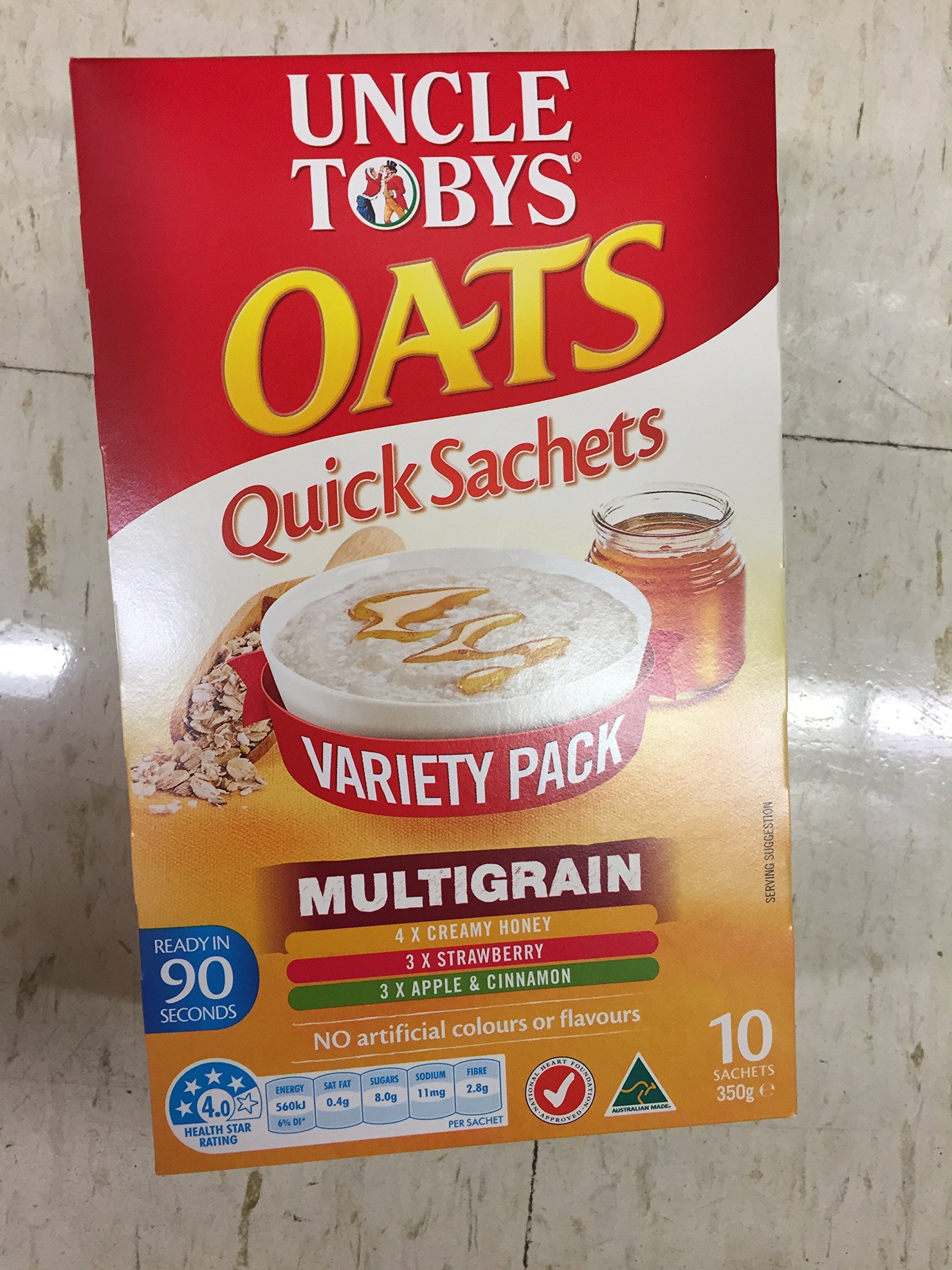 Uncle Tobys Quick Oats Multigrain Variety Pack - Instant Breakfast Cereal for Busy Mornings, Healthy Snacks & On-the-Go Nutrition