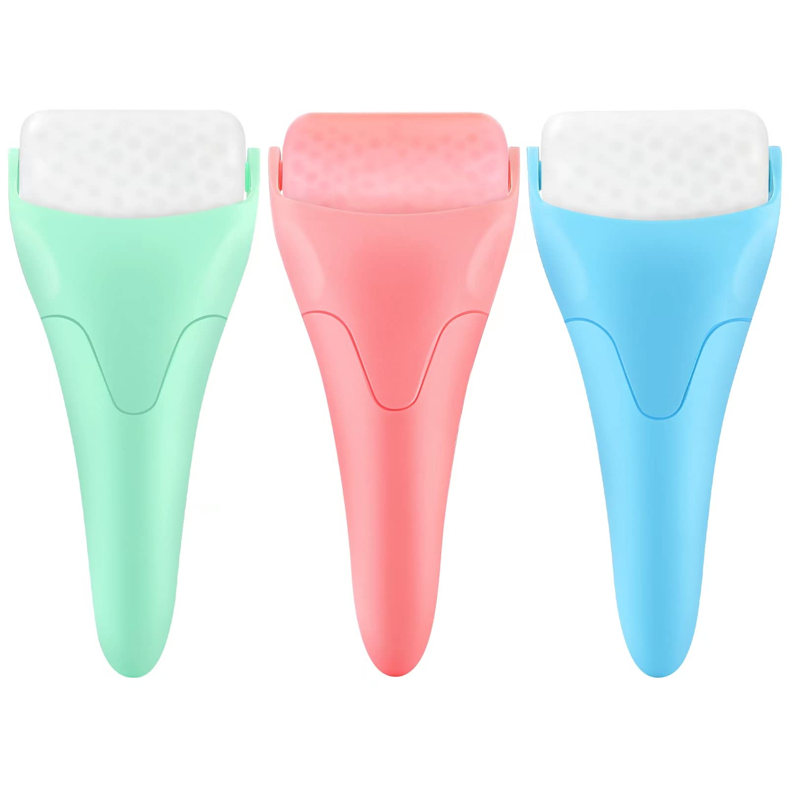 3 Pack Ice Roller for Face & Eyes - Cooling Massager for Puffiness & Wrinkles Relief, Dark Circles Treatment for Men & Women | Perfect for Morning Routine, Post-Workout Recovery & Skincare Regimen
