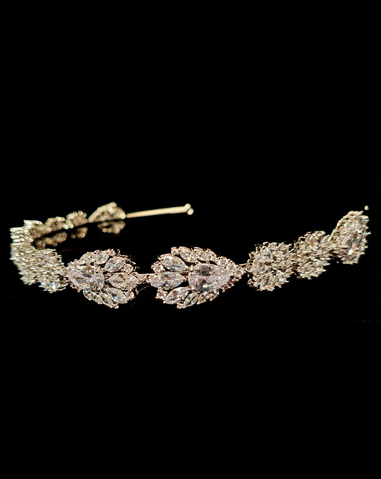 Art Deco Crystal Headband for Weddings & Bridal - Vintage Inspired Hair Accessory by Johnny B Collection | Perfect for Bridal Showers, Ceremonies & Special Occasions