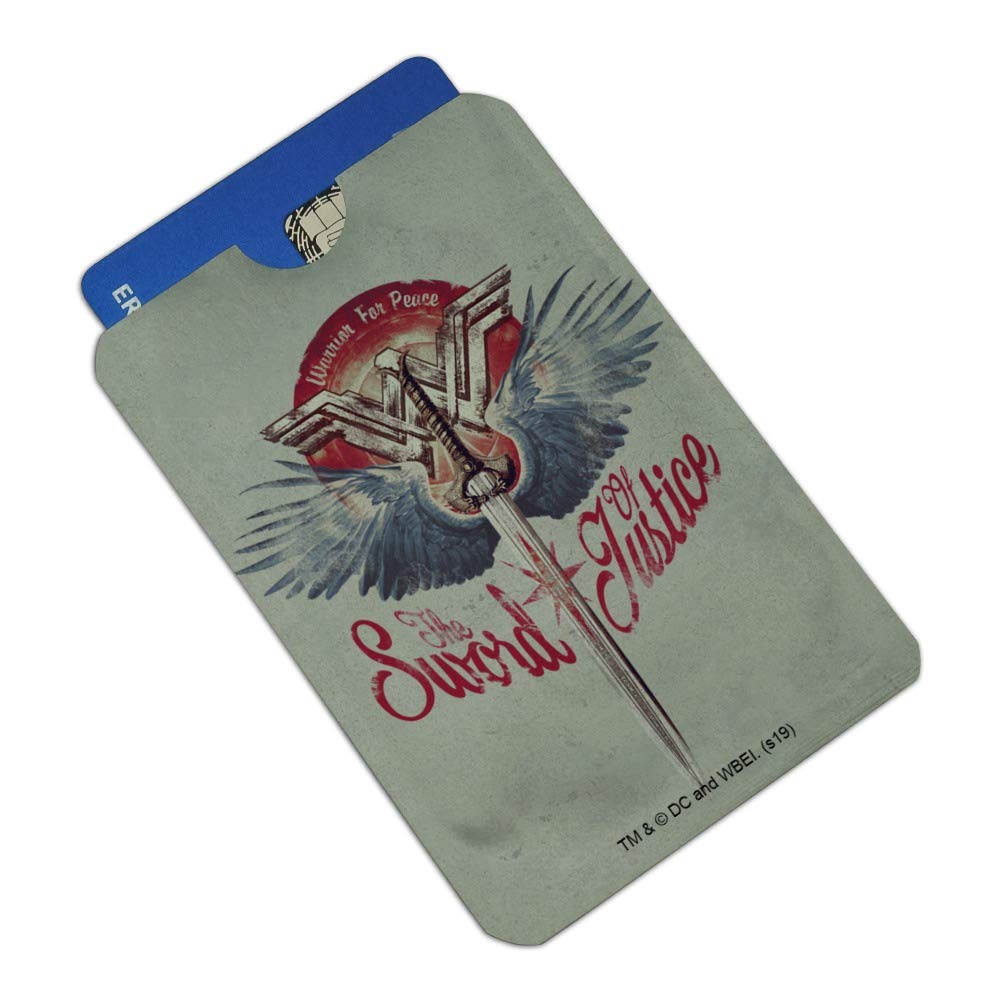Wonder Woman Movie Sword of Justice RFID Blocking Credit Card Holder Set of 4 - Stylish Wallet Protector for Women, Travel & Everyday Use