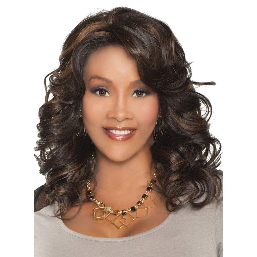 Vivica A. Fox Goldie-V Heat Resistant Synthetic Lace Front Wig GM1397 - Perfect for Cosplay, Parties & Everyday Glamour