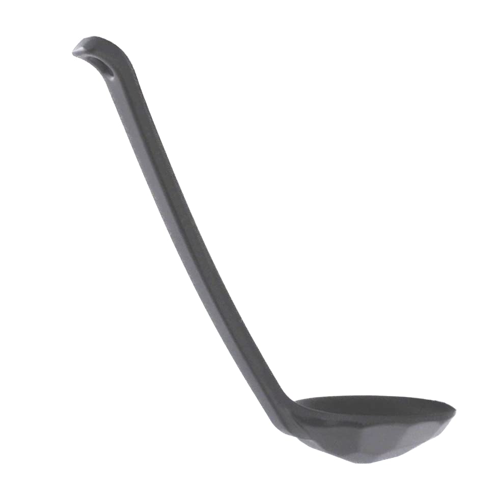 Melamine Japanese Ramen & Vietnamese Pho Noodle Soup Serving Spoon - 8.25 Inch Black Utensil Set (Pack of 288) - Perfect for Asian Restaurants, Home Kitchens & Food Service