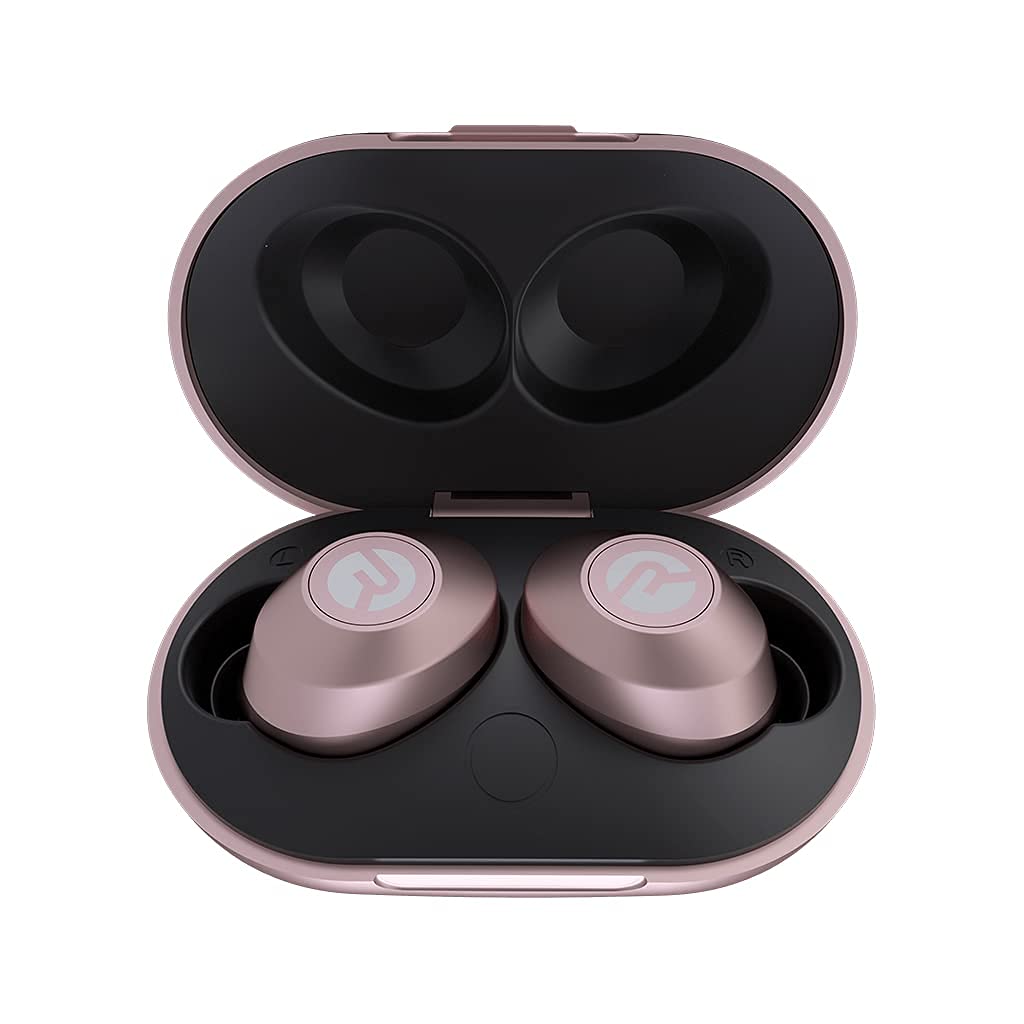 Raycon The Everyday Bluetooth Wireless Earbuds with Mic - True Wireless Stereo Sound, 32H Playtime, IPX5 Waterproof (Matte Rose Gold) for Workout, Running, Commuting & Office Use