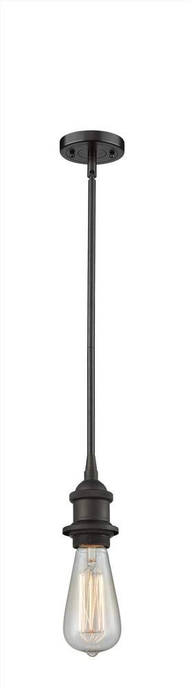 Innovations 516-1S-BK-LED Vintage Industrial LED Pendant Light - Dimmable Matte Black Hanging Fixture for Kitchen Island, Dining Room & Bar Counter Lighting
