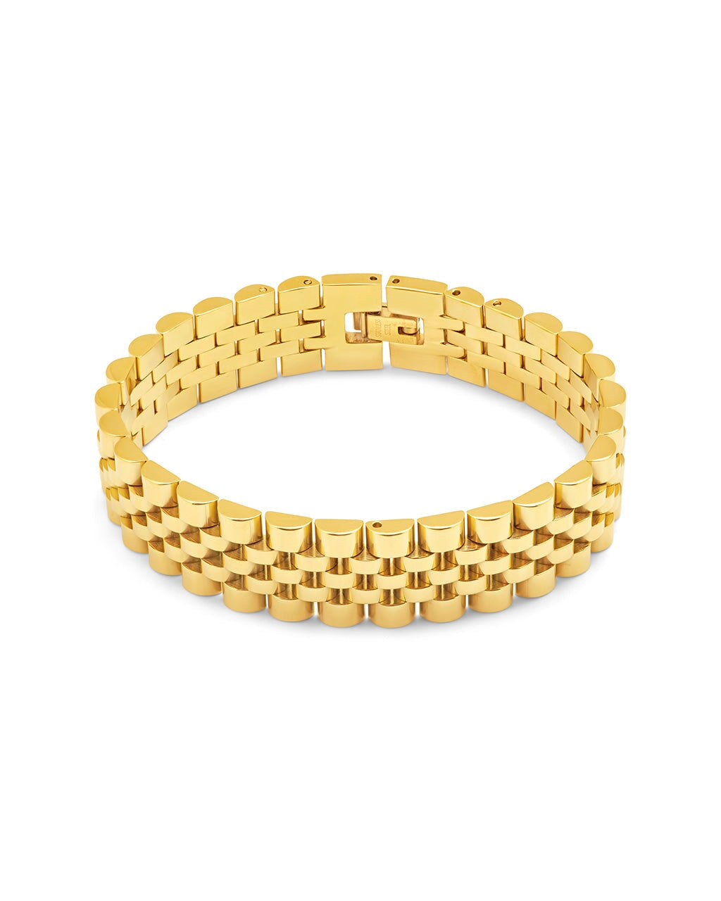 Stylish Men's Watch Band Chain Bracelet - Durable Stainless Steel Adjustable Wristband for Casual & Formal Wear - Perfect for Business, Parties & Everyday Fashion Accessories