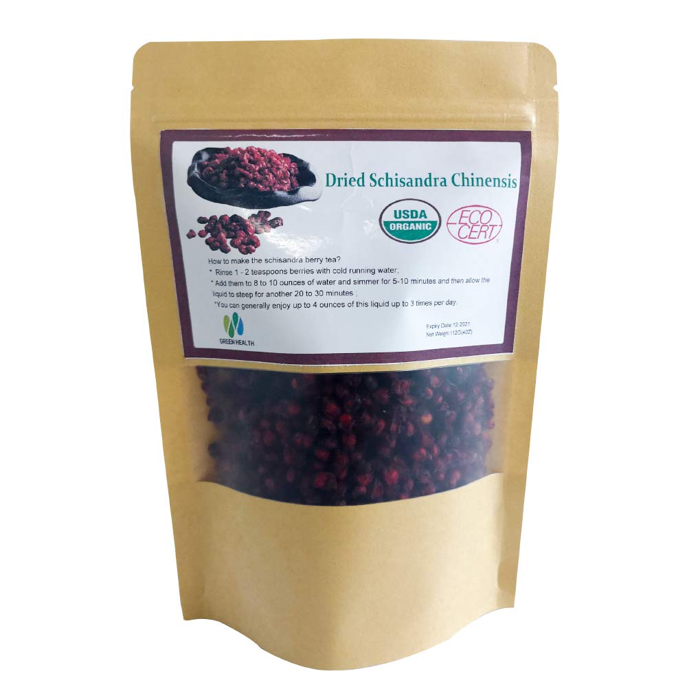 Organic Schisandra Berries (Wu Wei Zi) - Dried Loose Bulk Herbs for Tea - 4 Ounce Pack - Antioxidant-Rich Superfood for Immunity & Stress Relief - Perfect for Herbal Tea, Smoothies & Traditional Chinese Medicine