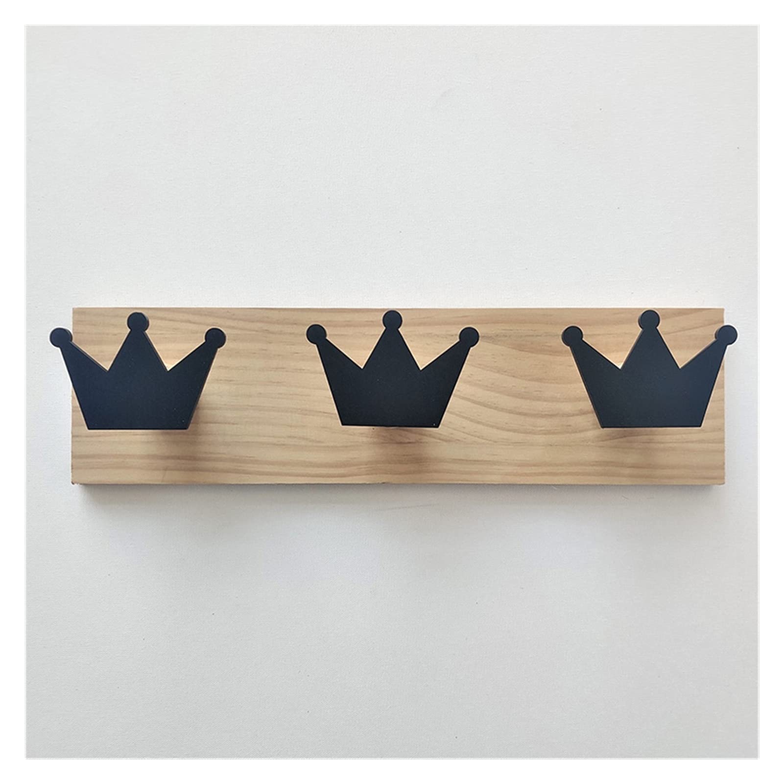 Modern Wall Mounted Coat Hooks - Space Saving Kids Room Decor for Hats, Bags & Jackets - Durable Nursery Hangers with Cute Car Crown Design (3-Pack, Multiple Colors) - Perfect for Bedrooms, Entryways & Playrooms