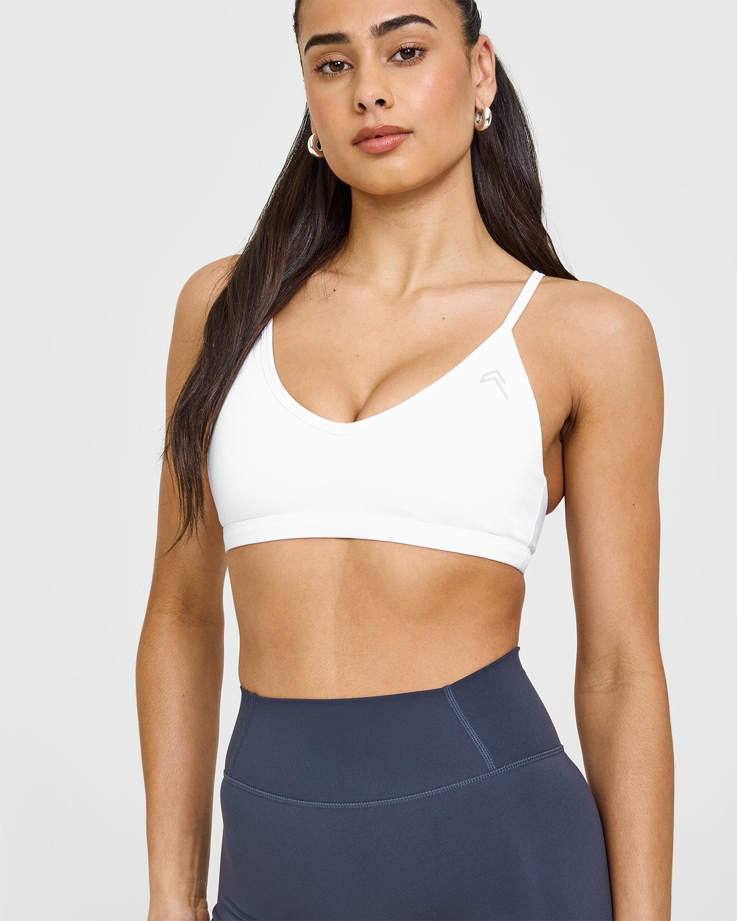 Timeless Strappy Bralette - Comfortable Wireless Lace Bralette for Women | White | Perfect for Everyday Wear, Yoga & Layering Under Clothes