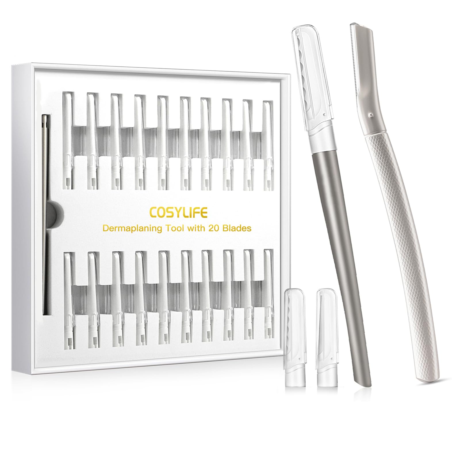 Professional Dermaplaning Tool for Face Exfoliation - Eyebrow Razor & Peach Fuzz Remover for Women | At-Home Facial Hair Removal & Skin Smoothing | Perfect for Pre-Makeup Prep & Skincare Routine