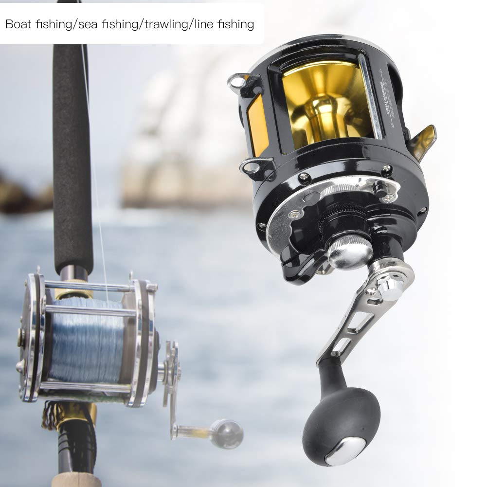 **Saltwater Fishing Reel - Heavy Duty Conventional Jigging Reel for Deep Sea Fishing | Saltwater Trolling, Offshore Angling & Big Game Fishing**