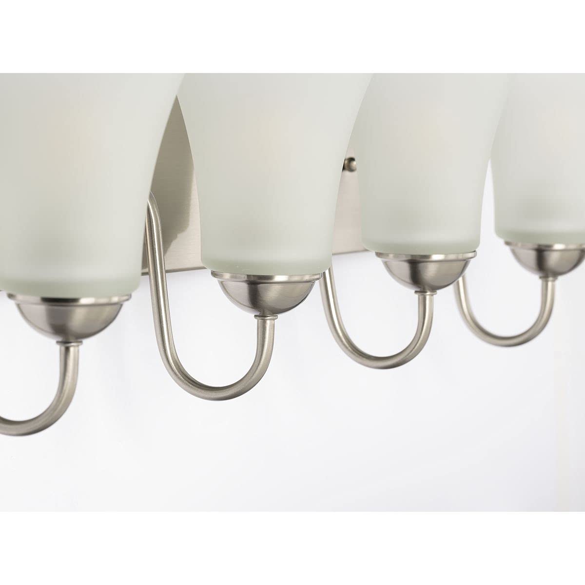 Progress Lighting Classic Collection 4-Light Bathroom Vanity Light Fixture - Perfect for Modern Bathrooms, Powder Rooms & Dressing Areas