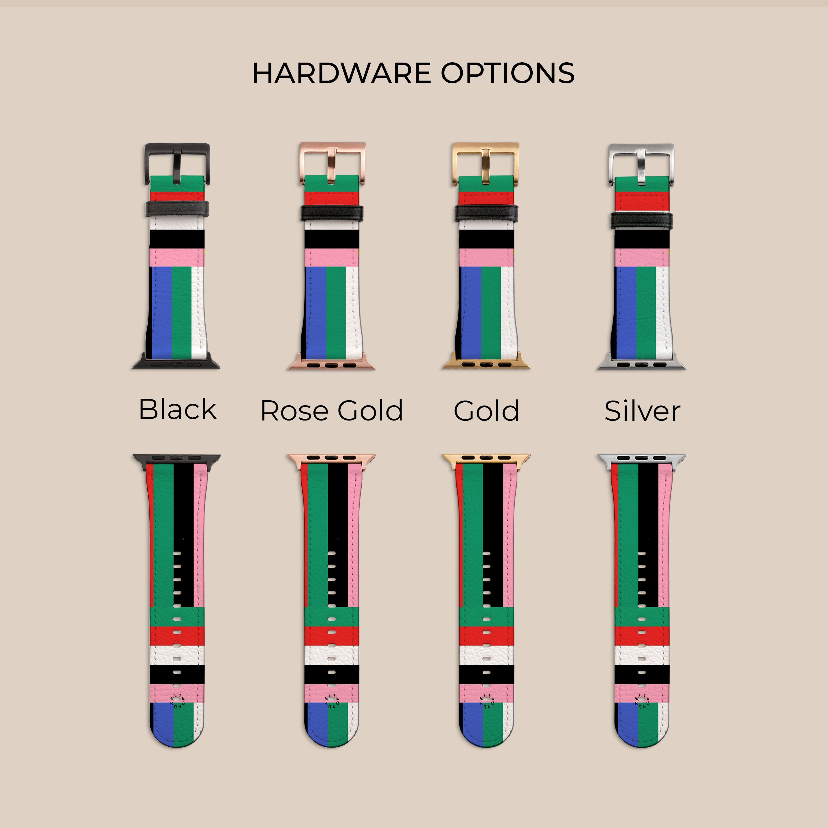 Premium Stripe Fusion Apple Watch Band - Durable, Stylish & Comfortable for Workouts, Running & Everyday Wear