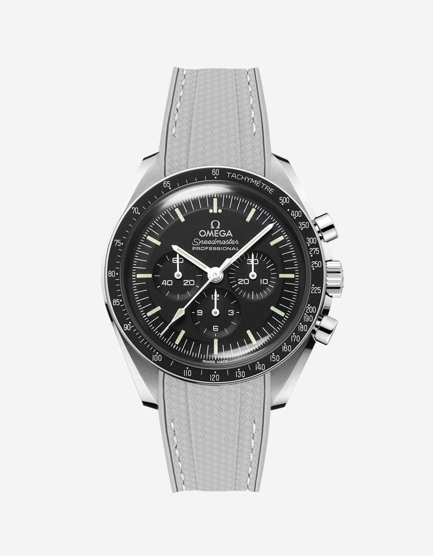 Vertech Premium Rubber Watch Band for Omega Speedmaster - Durable, Comfortable Replacement Strap for Men's Watches - Perfect for Swimming, Diving & Everyday Wear