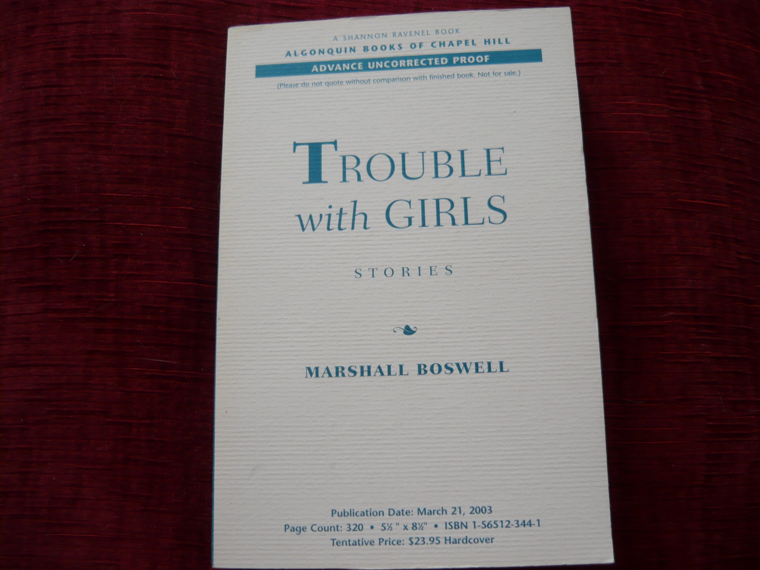 Trouble with Girls by Shannon Ravenel - Southern Gothic Novel | Coming-of-Age Story | Perfect for Book Clubs & Literature Lovers