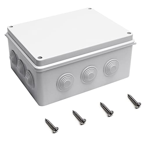 Fielect ABS Plastic Junction Box - Dustproof & Waterproof IP65 Electrical Enclosure (10.04