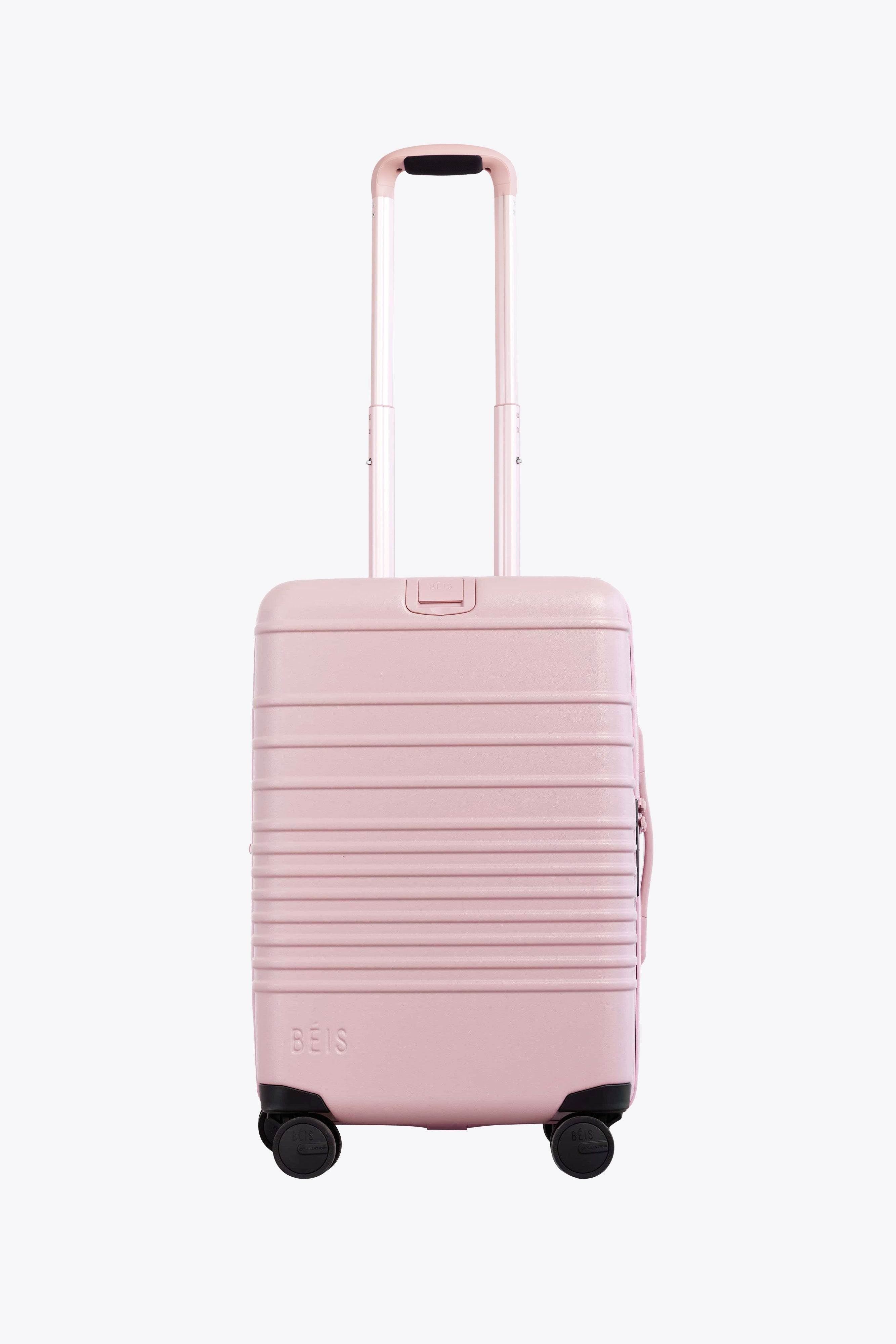 Atlas Pink Carry On Roller Luggage - Lightweight Spinner Suitcase for Travel, Business Trips & Weekend Getaways