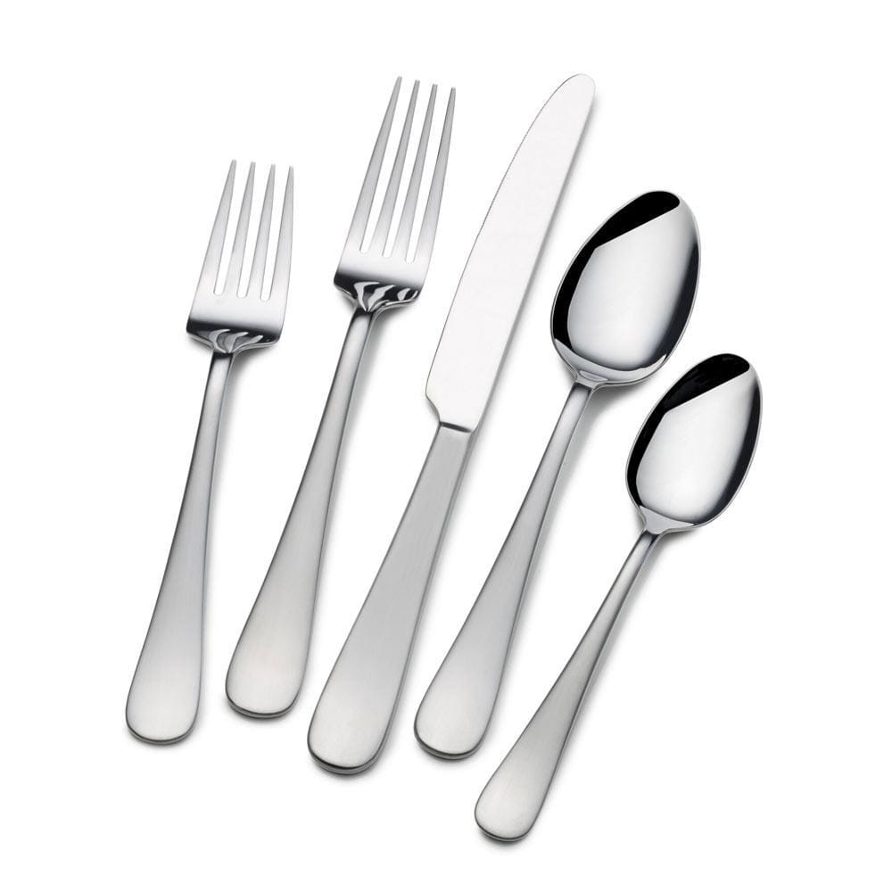 Premium 42-Piece Stainless Steel Flatware Set - Service for 8 - Elegant Satin Finish - Perfect for Dinner Parties, Weddings & Formal Dining