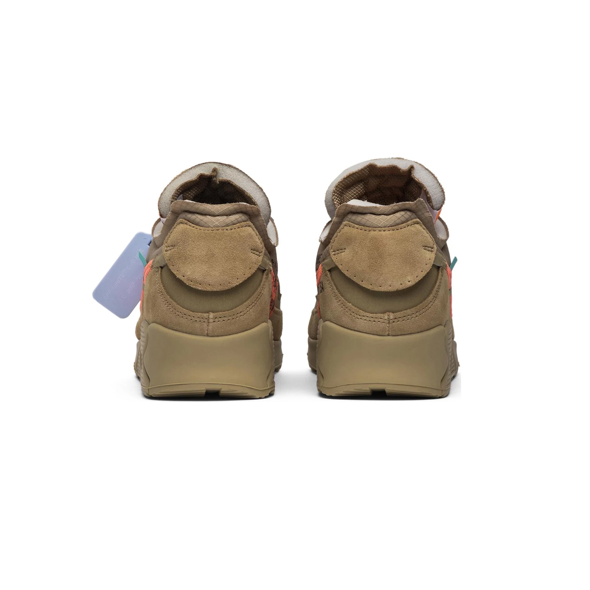Nike Air Max 90 x Off-White 'Desert Ore' Sneakers - New Authentic Men's/Women's Running Shoes for Streetwear & Casual Outfits