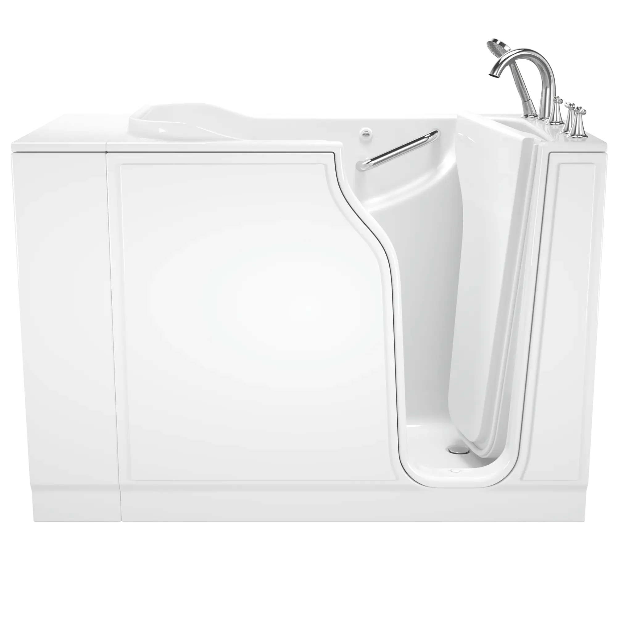 Gelcoat Value Series 30x52 Inch Walk-In Soaking Bathtub with Right Hand Door & Drain - Ideal for Elderly & Mobility Accessible Bathroom Safety