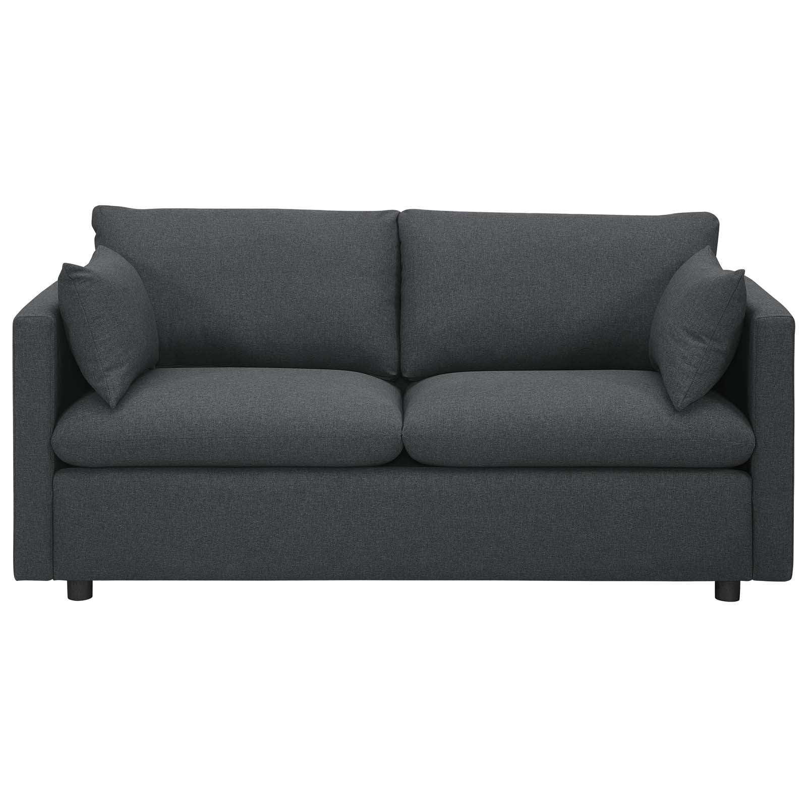 Activate Upholstered Fabric Sofa - Modern Comfortable Living Room Couch for Home & Office - Perfect for Relaxing, Entertaining & Small Spaces