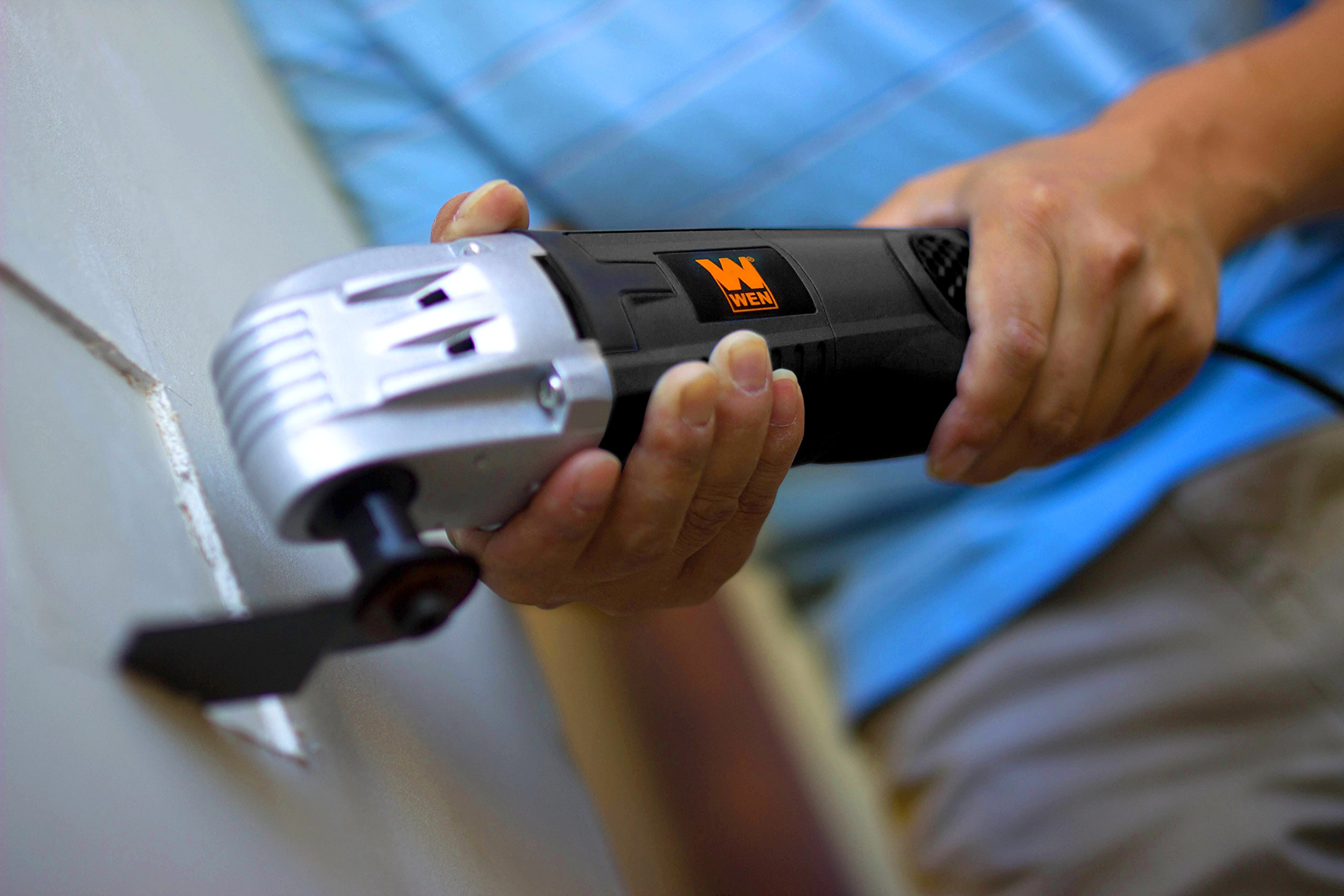 WEN 2312 Variable Speed Oscillating Multi-Tool with 6 Accessories - Perfect for Sanding, Cutting, Grinding & Scraping DIY Projects