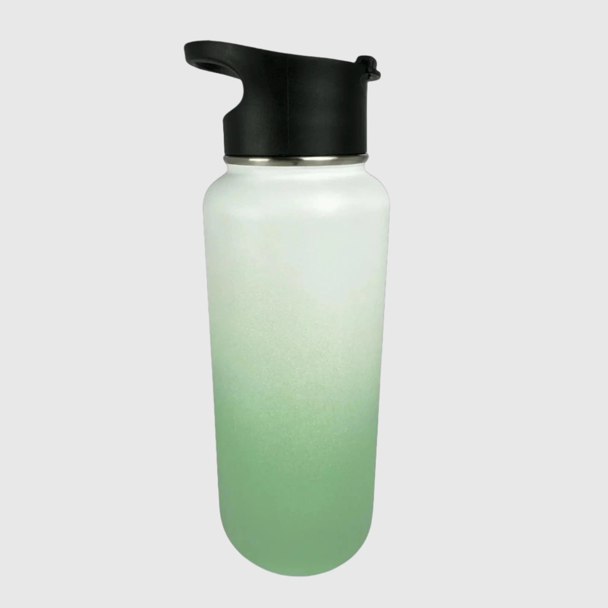 Pastel Green Insulated Stainless Steel Water Bottle 32oz (950ml) - Keeps Drinks Cold 24Hrs/Hot 12Hrs - Perfect for Hiking, Gym & Outdoor Activities