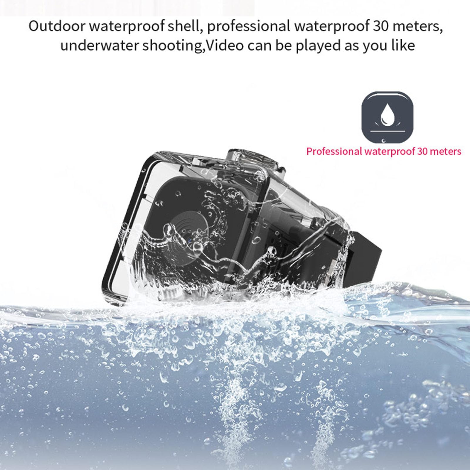 Bewinner 1080P FHD Action Camera - 30M Waterproof Underwater Camera with Night Vision & Wide Angle Lens - Perfect for Outdoor Sports, Diving, Surfing, and Adventure Travel