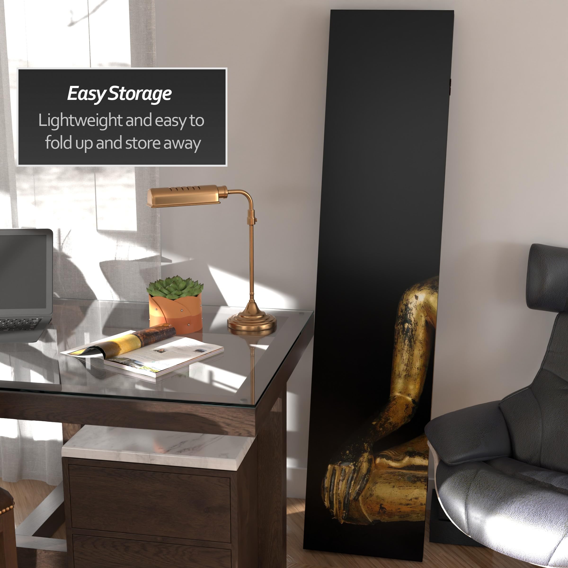 6 ft. Tall Double Sided Thai Buddha Room Divider - 71