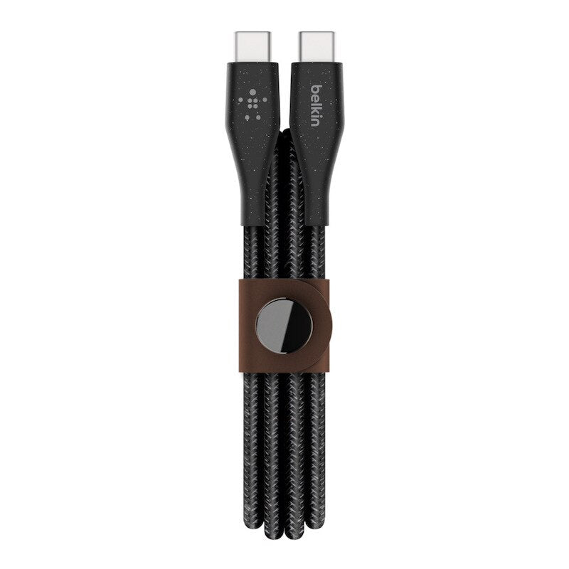 Belkin Duratek Plus USB C to USB C Cable 1.2M (4ft) - High Speed Charging & Data Sync - Black | Perfect for MacBook, Galaxy S23, iPad Pro & More