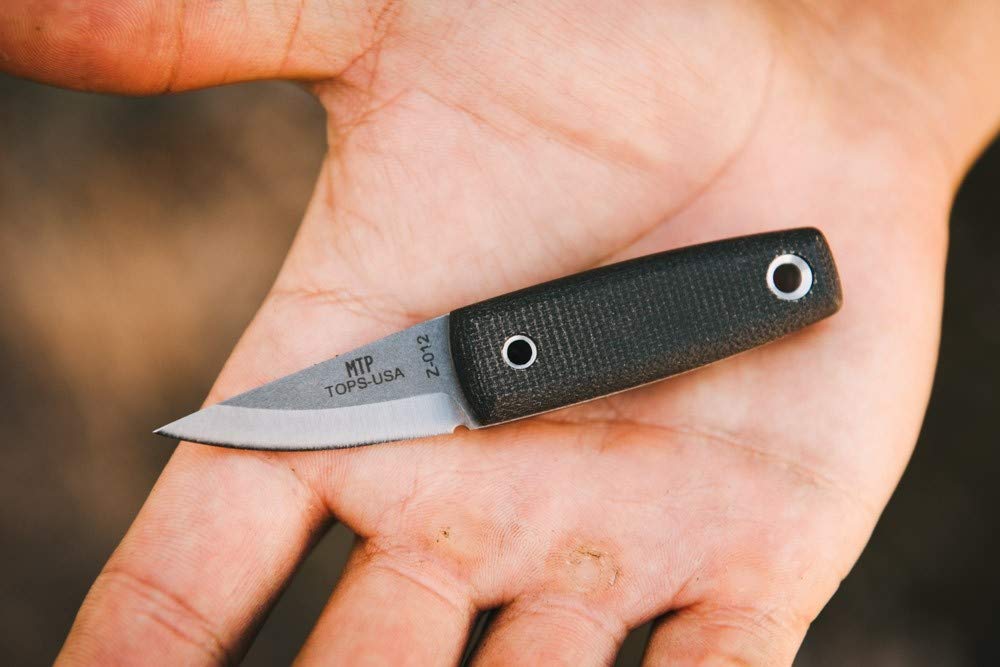 Tops Knives Mini Tanimbocca Puukko - Premium Outdoor Survival Knife for Camping, Hunting & Bushcraft - Durable Fixed Blade EDC Knife with Sheath