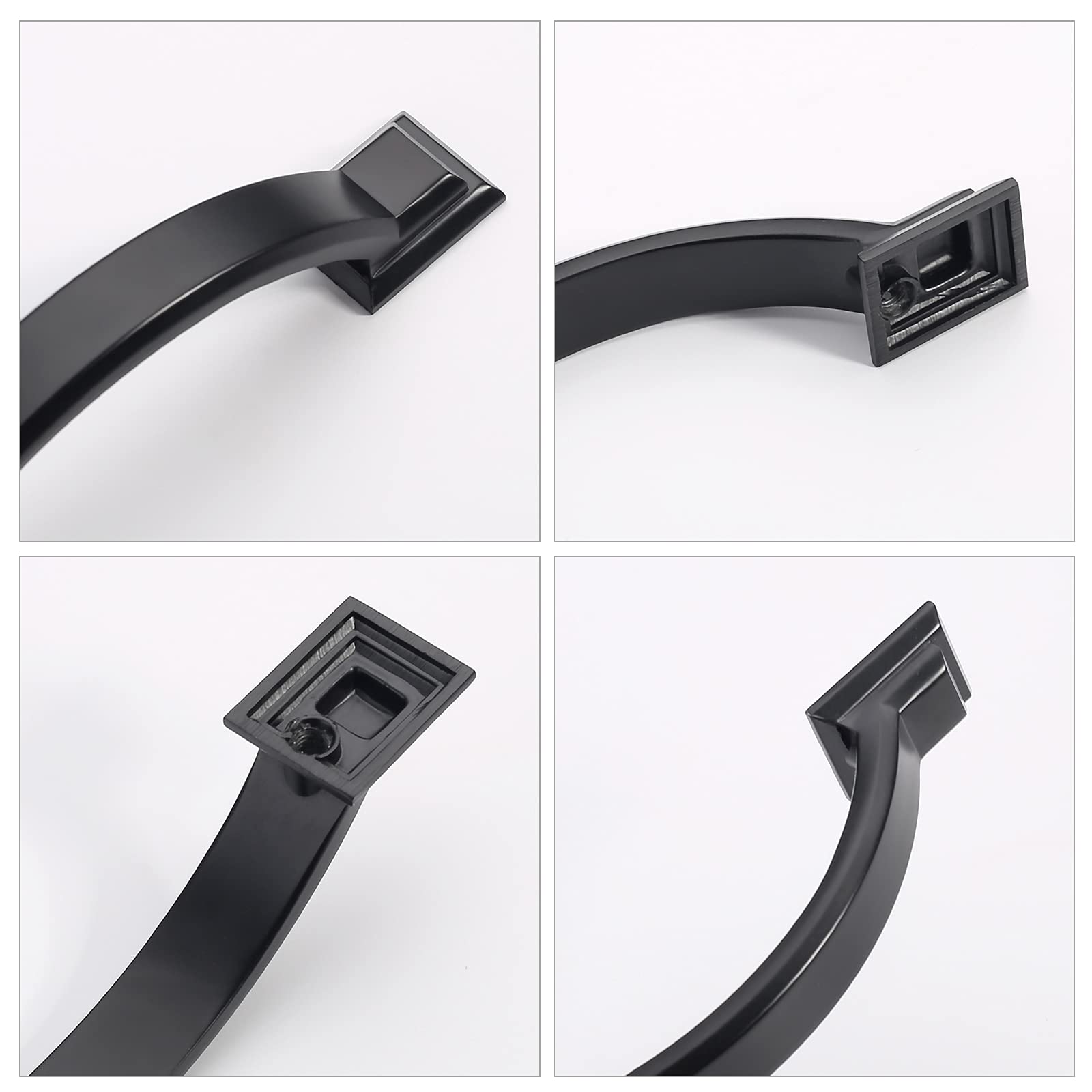 30 Pack Matte Black 3 Inch Hole Center Cabinet Handles - Durable Kitchen Cabinet Pulls & Drawer Pulls for Modern Cupboard Hardware, Perfect for Home, Office, and RV Cabinets