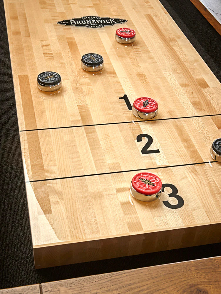 Brunswick Parsons 14-Foot Shuffleboard Table for Game Room, Bar, or Basement - Premium Indoor Shuffleboard for Home Entertainment & Parties