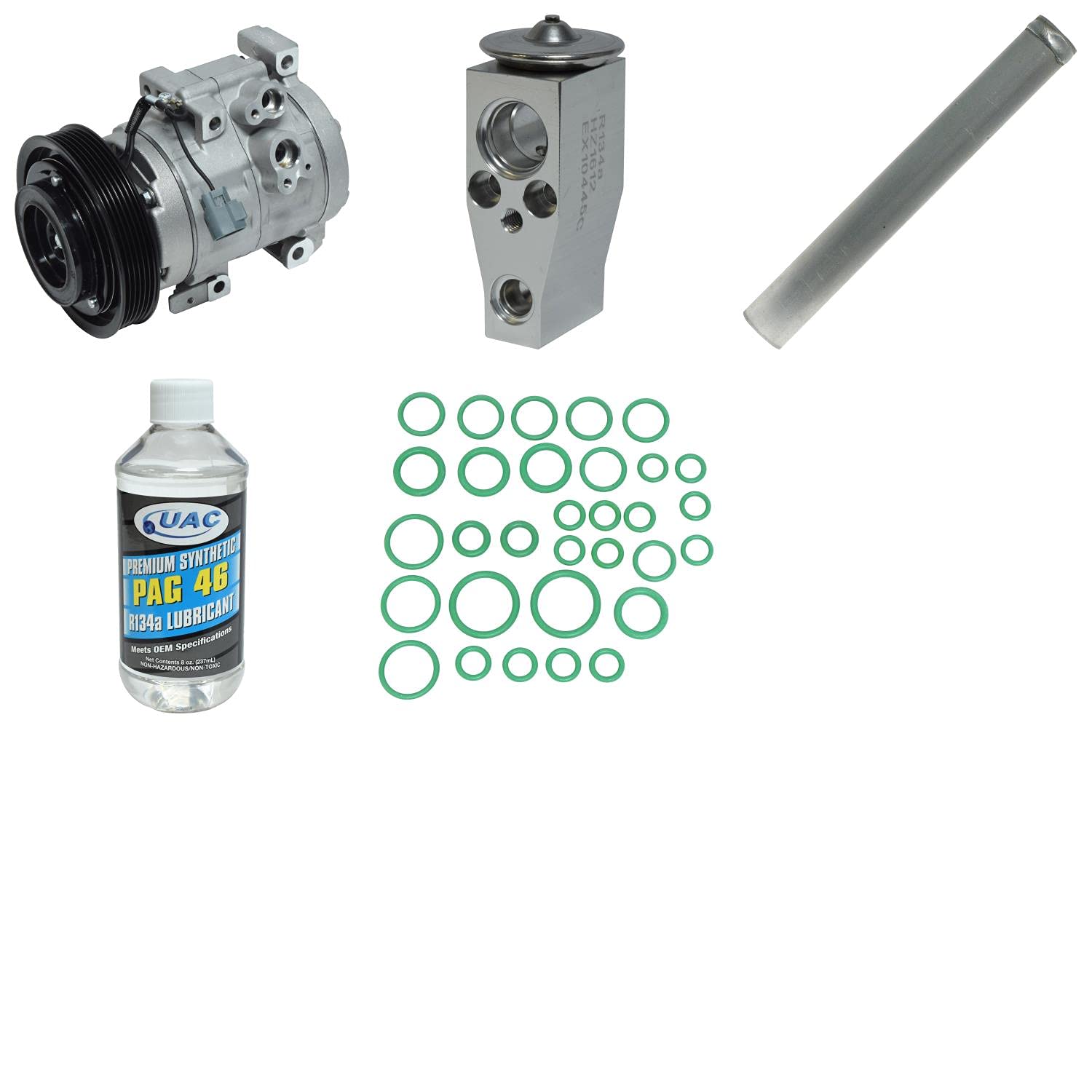 High-Quality HVAC A/C Compressor Replacement Kit for Car & Truck - Fast Cooling System Repair - Perfect for DIY Mechanics & Auto Shops