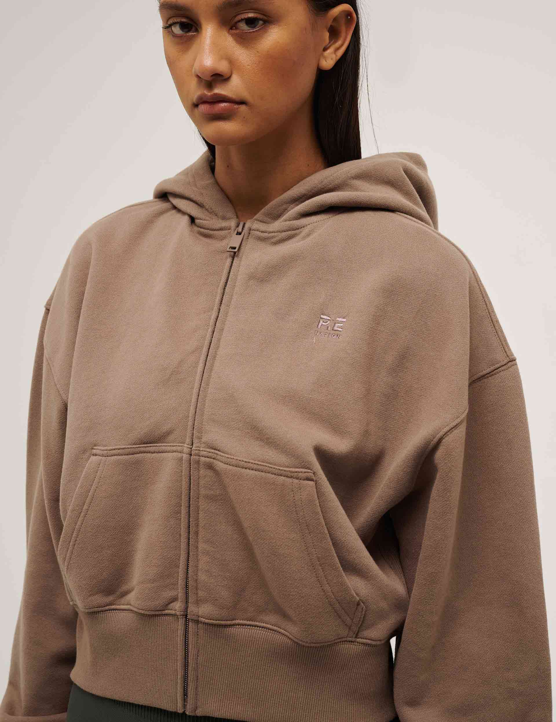Adventure Zip Through Taupe Jacket - Lightweight Waterproof Windbreaker for Outdoor Hiking & Travel - Men's & Women's Activewear for Camping, Running & Daily Use